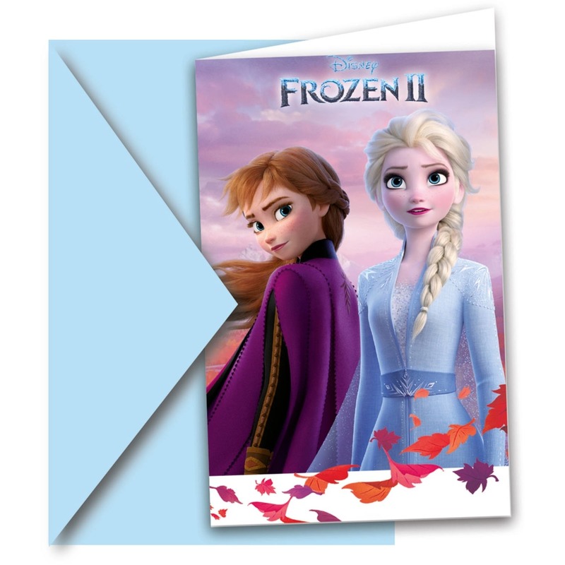 12x Disney Frozen 2 uitnodigingen -