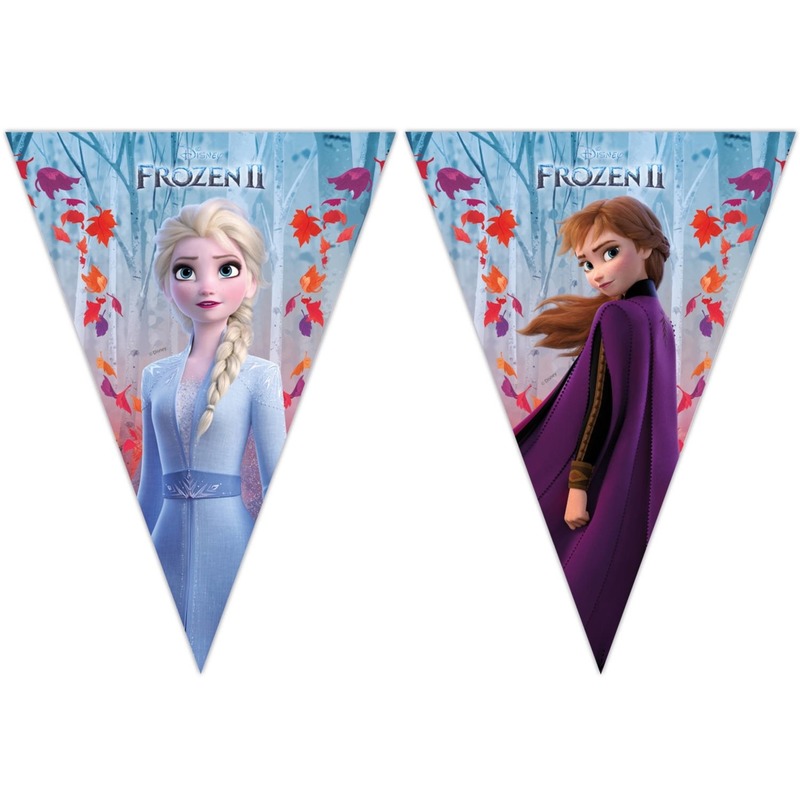 2x Disney Frozen 2 vlaggenlijnen 2 meter -