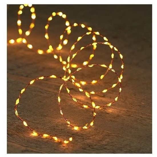 2x Koperen kerstverlichting met timer 330 LED lampjes 5 meter -