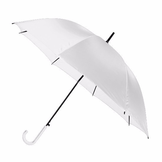 6x Bruidsparaplu/trouwparaplu wit 107 cm -