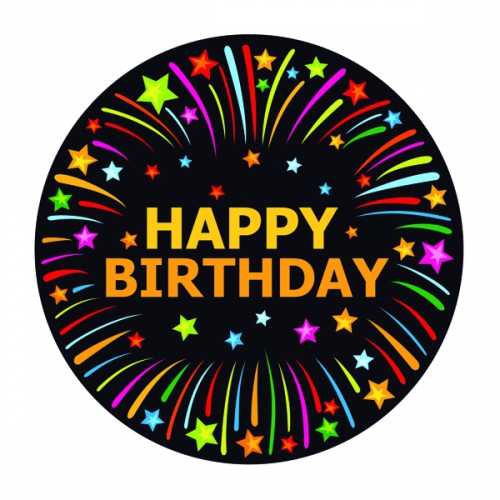 100x Bierviltjes happy birthday thema print -