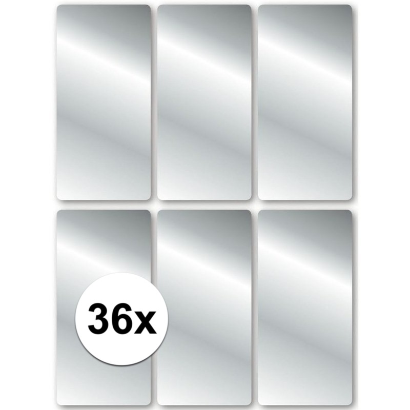 36x Zilveren etiketten -