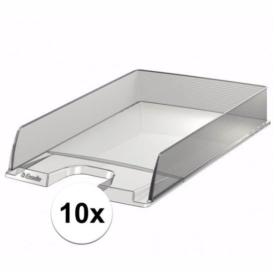 10 stuks brievenbakjes transparant A4 formaat -