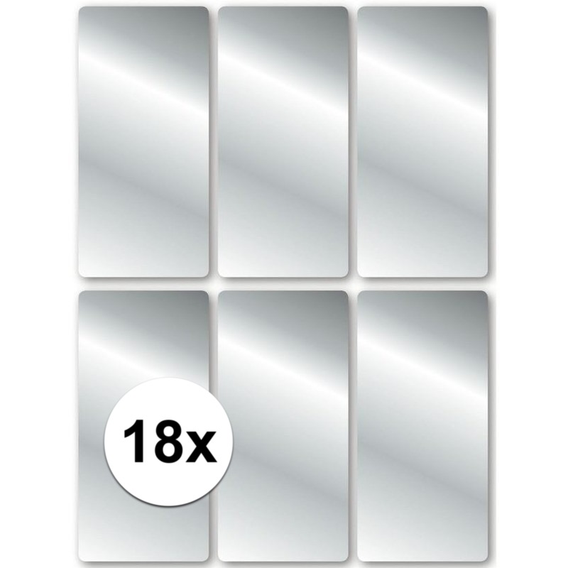 18x Schoolboek etiketten zilver -