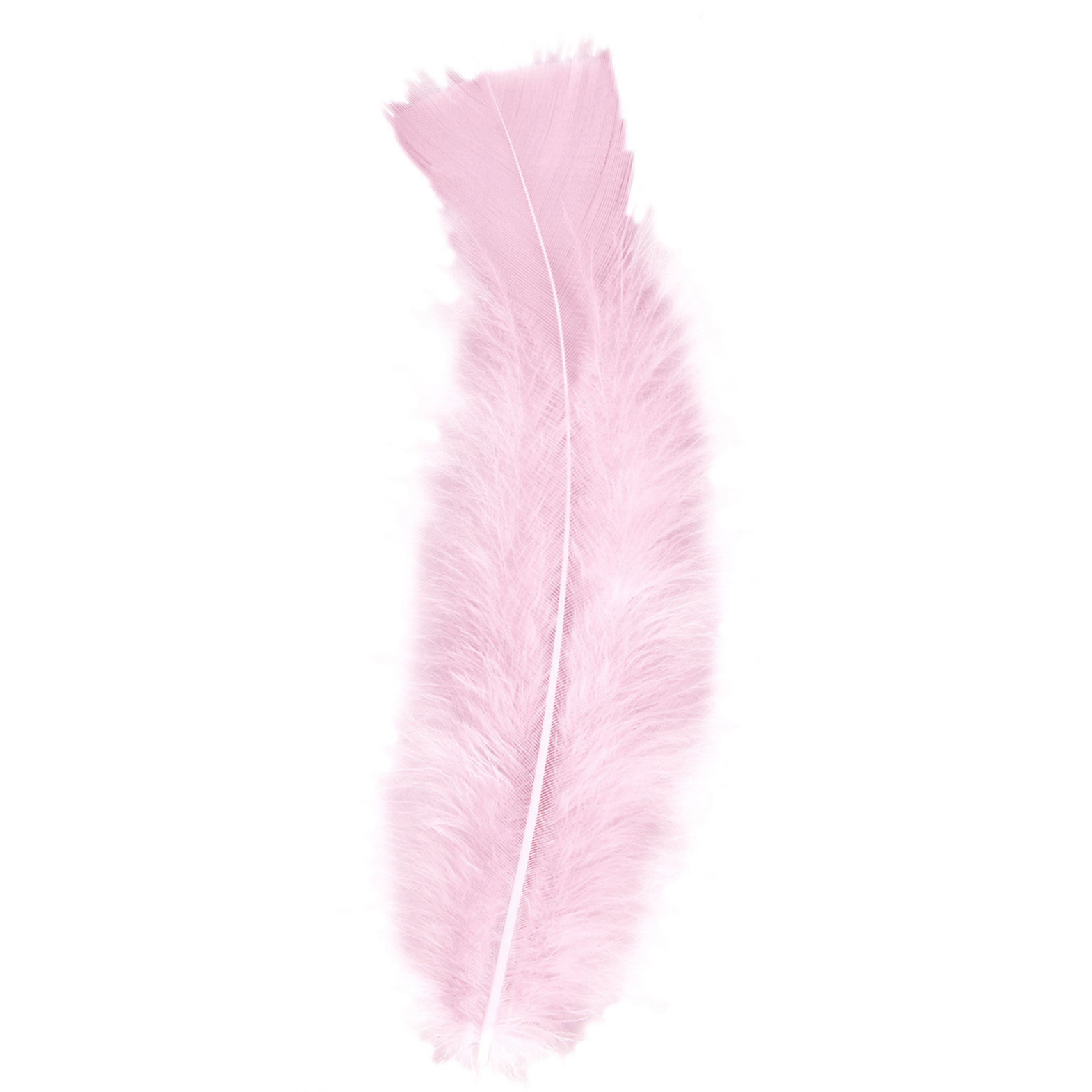 Sierveren - 100x - lichtroze - 17 cm - knutselveertjes - decoratie/hobbymateriaal -