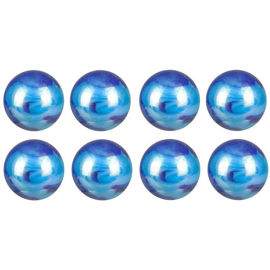Blue Jay mega grote knikkers van 42 mm - 8x stuks - Speelgoed knikkers - Verzamel objecten -
