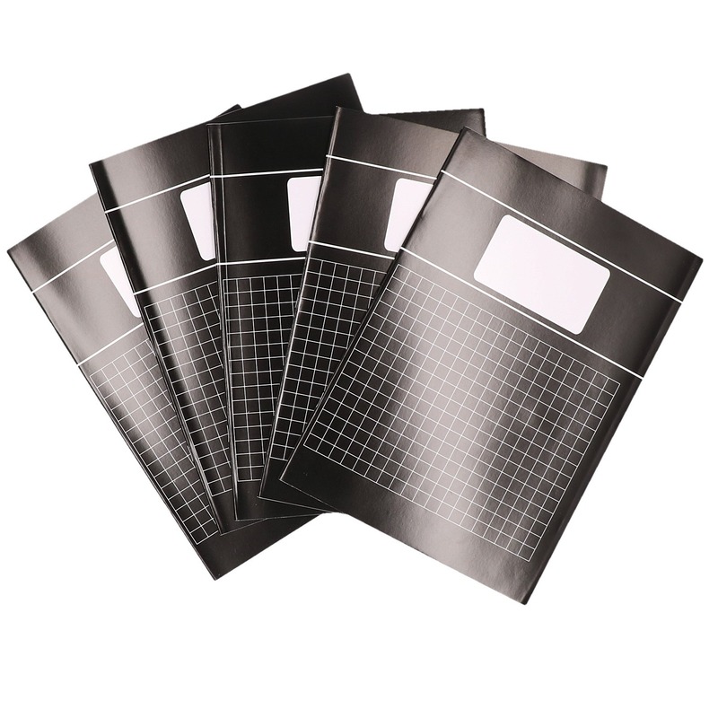 10x zwarte A4 ruitjes schriften 10 mm pakket -