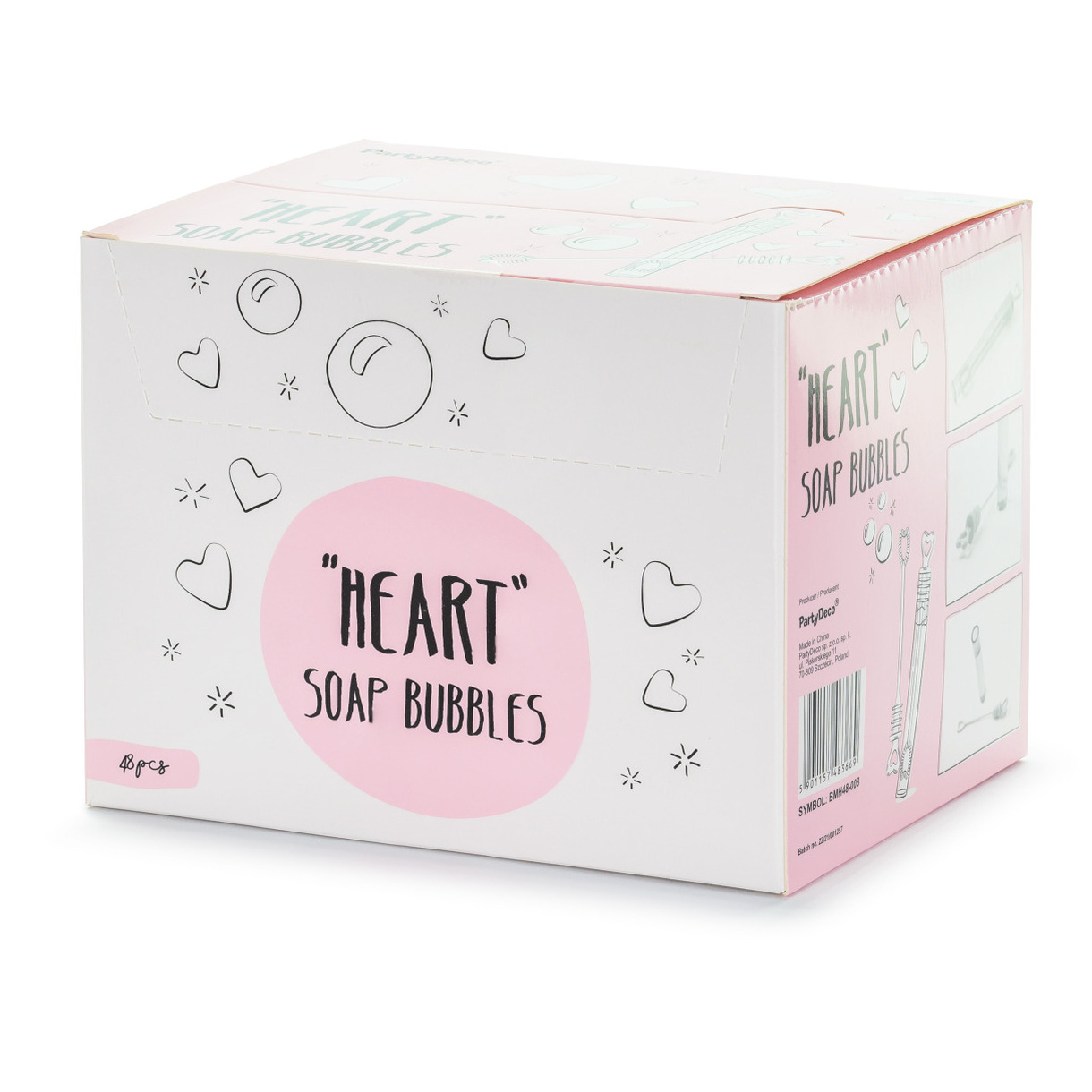 Bruiloft bellenblaas - 48 stuks - mini hartjes - huwelijk versiering -