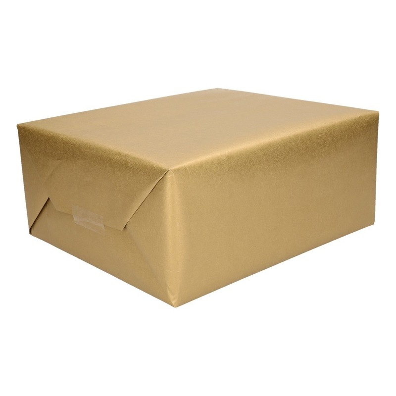 10x Cadeaupapier/inpakpapier goud 500 x 50 cm op rol -