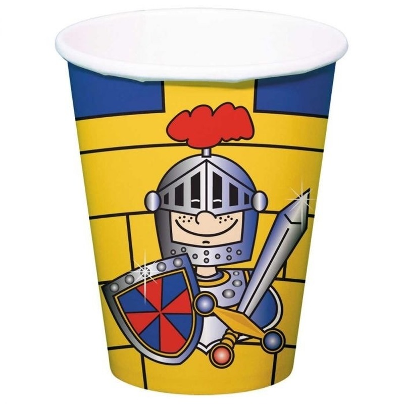 8x Ridder themafeest bekers 250 ml -