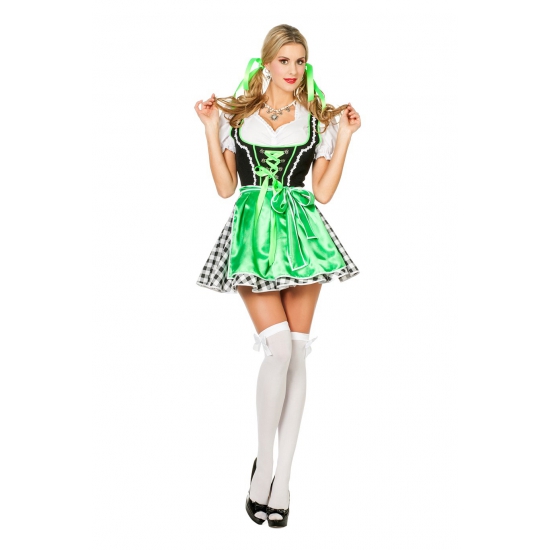 Groen oktoberfeest jurkje 38 (M) -