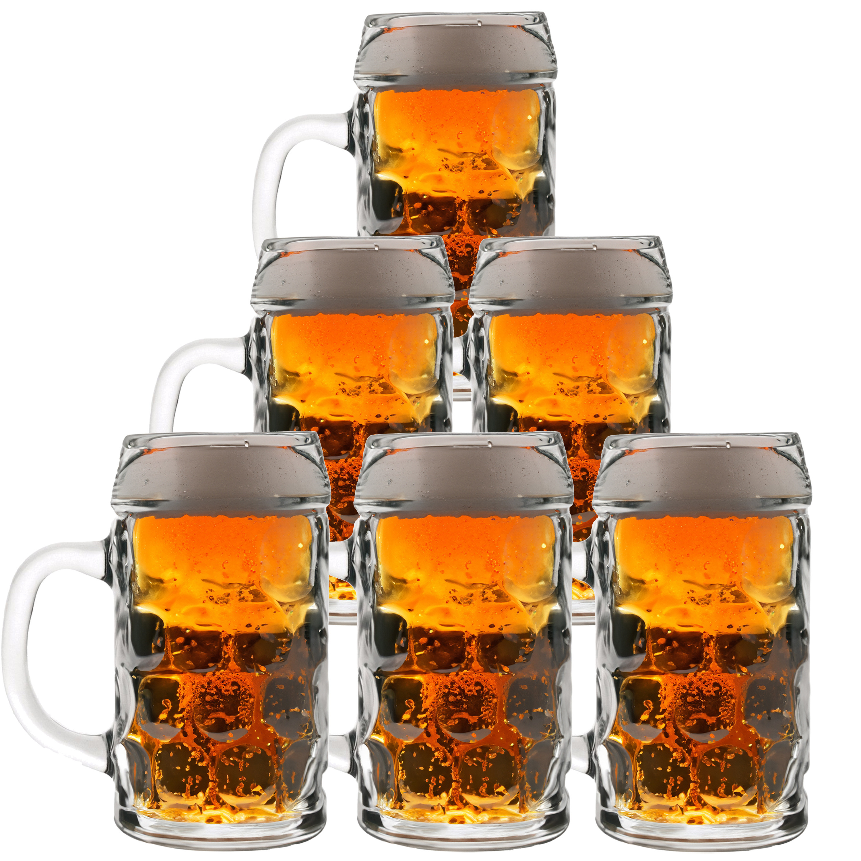 20x Bierpullen/Bierglazen 1 liter Oktoberfest glazen -