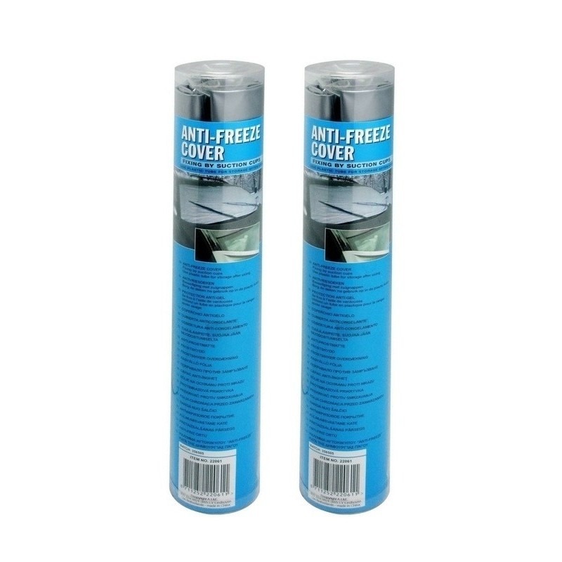 2x Auto zonneschermen/anti vorst dekens 340 x 60 x 60 cm -