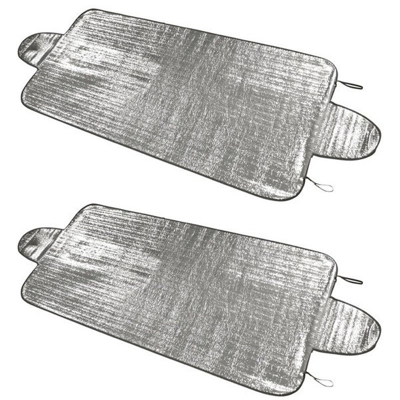 2x Vrachtwagen zonneschermen/anti vorst dekens 100 x 255 cm -