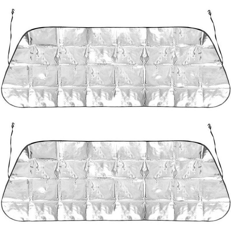 2x Auto anti-ijs/zonnefolie dekens 70 x 180 cm -