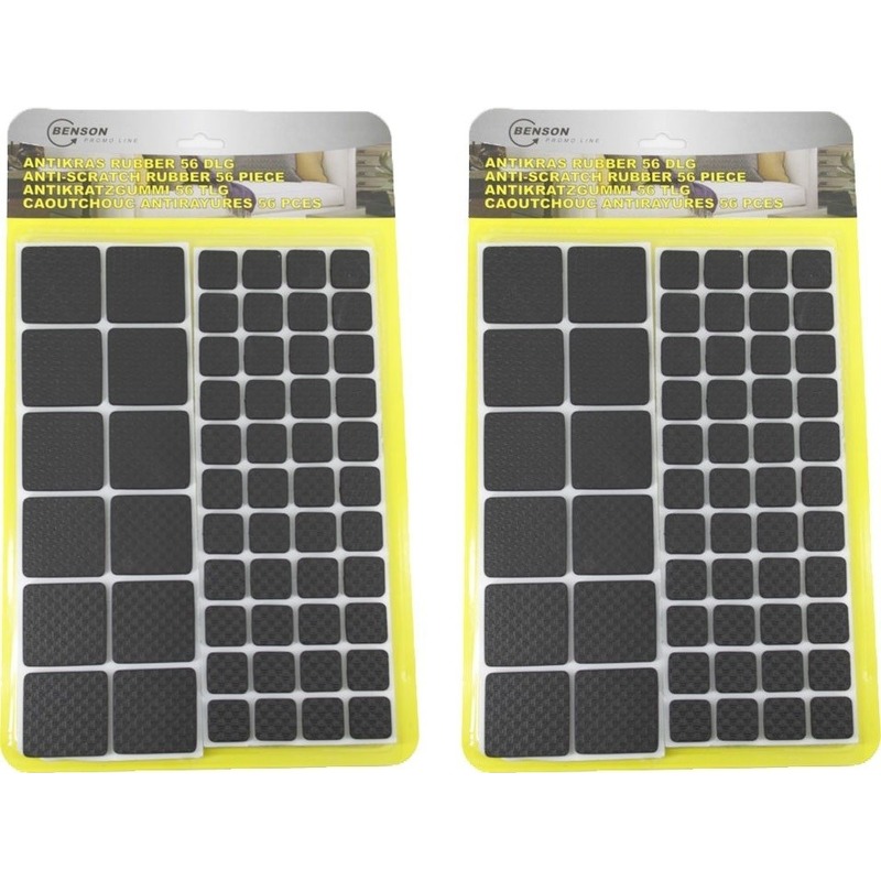 Antikras rubber voor meubels 112-delig zwart -
