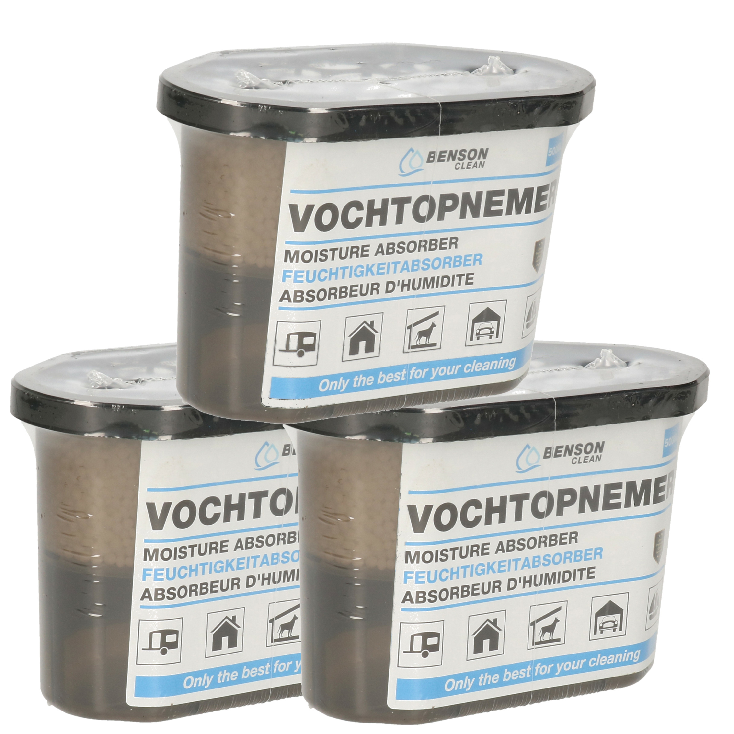 3x Vochtopnemer / vochtvanger 500 ml -