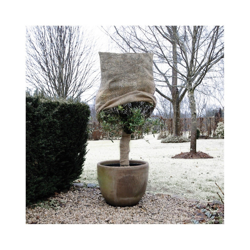 2x Plantenhoes jute naturel 1,5 m x 125 cm anti-vorst -