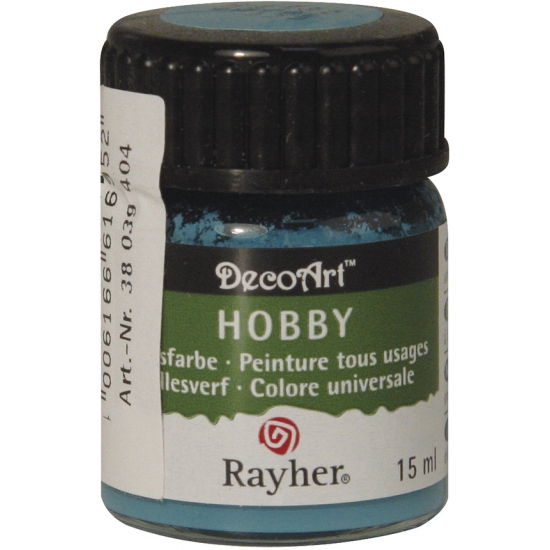 Hobby acrylverf turquoise 15 ml -