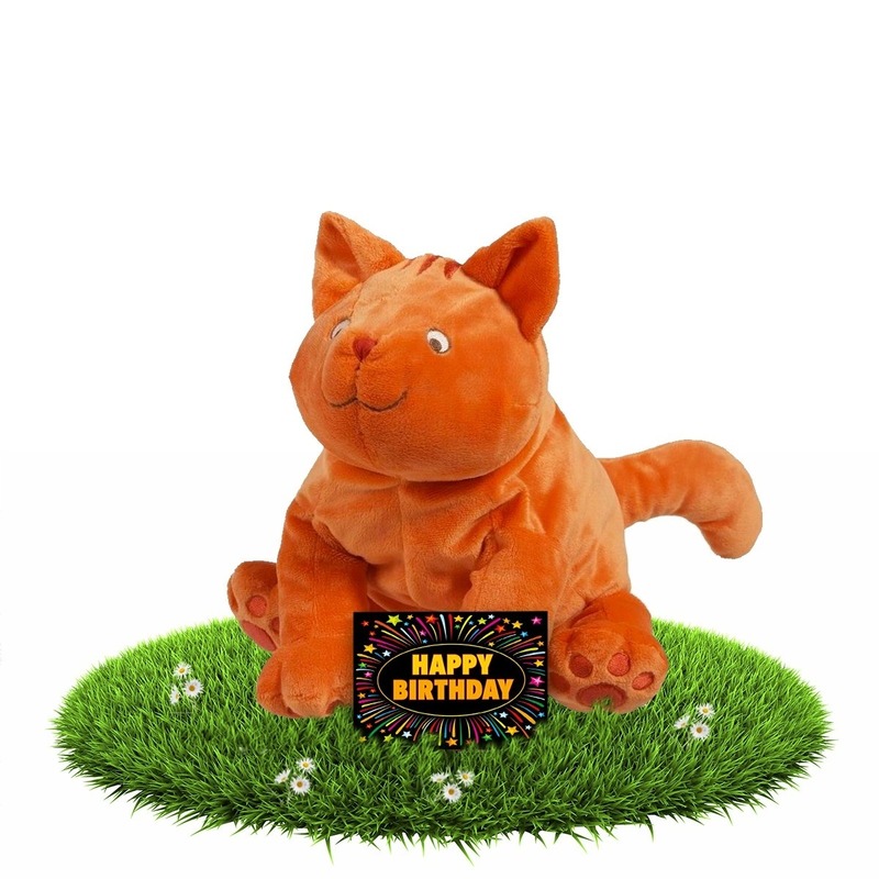 Verjaardag knuffel Dikkie Dik 30 cm met gratis verjaardagskaart -