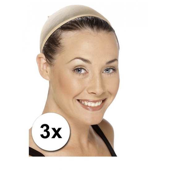 3x Pruiken netje -