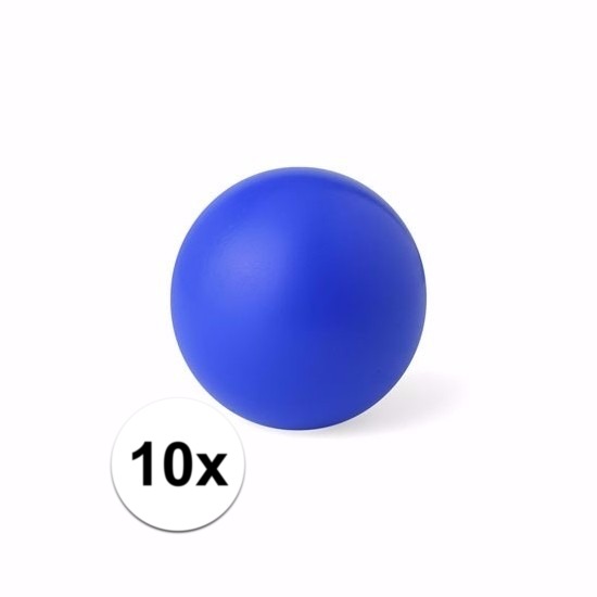 Anti stressballen Relaxman - 10x - blauw - 6 cm - Mindfullness - Relax - Ontspannen artikelen -