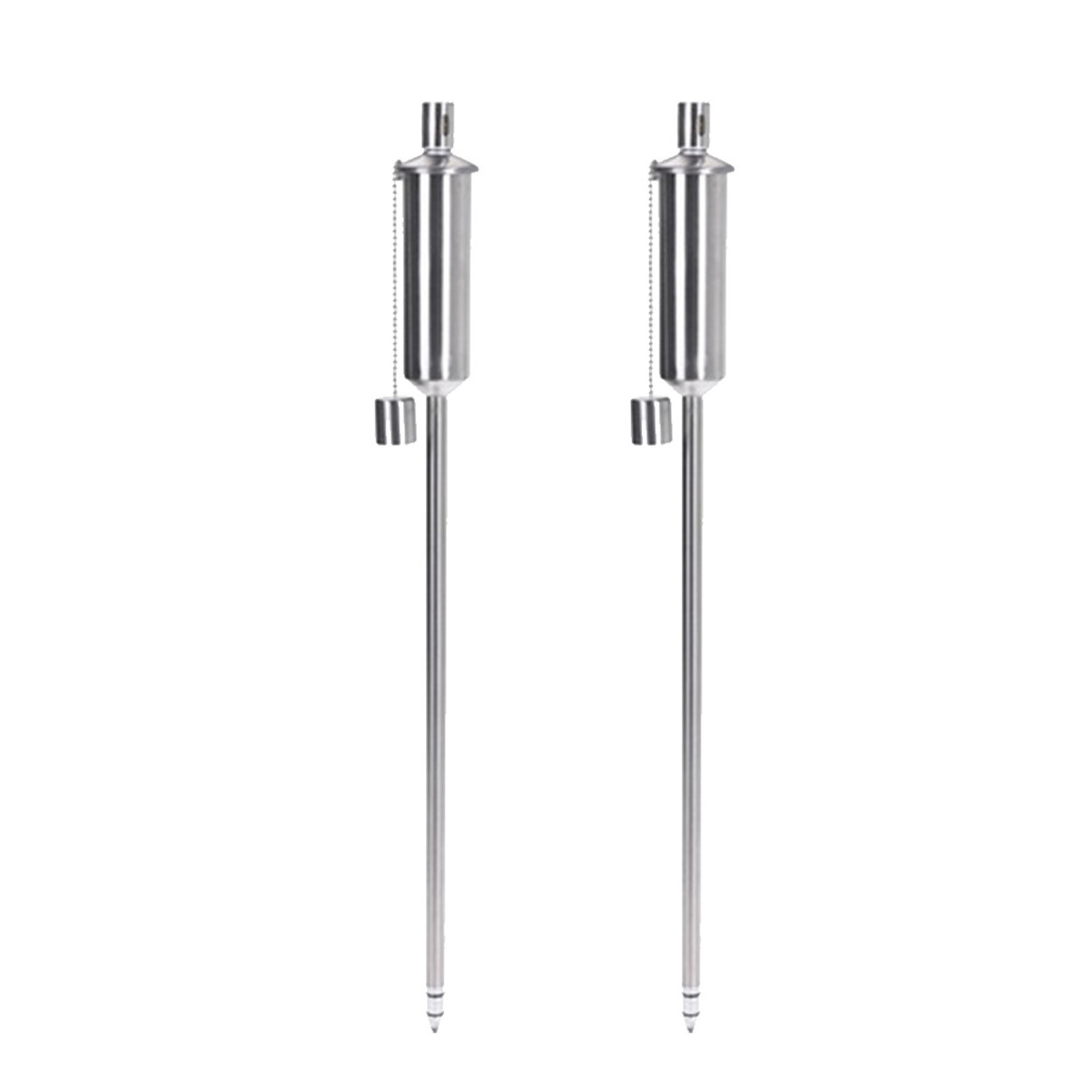 2x Tuinfakkel RVS 115 cm -