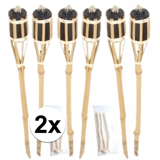 12x Tuinfakkel inclusief lont -
