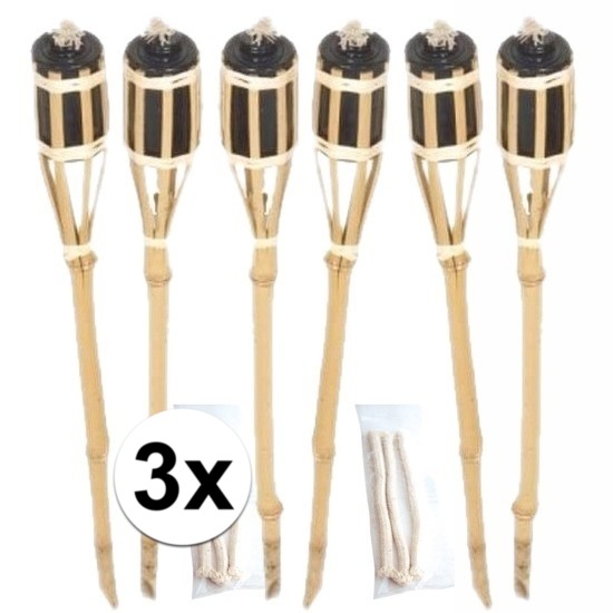 18x Tuinfakkel inclusief lont -