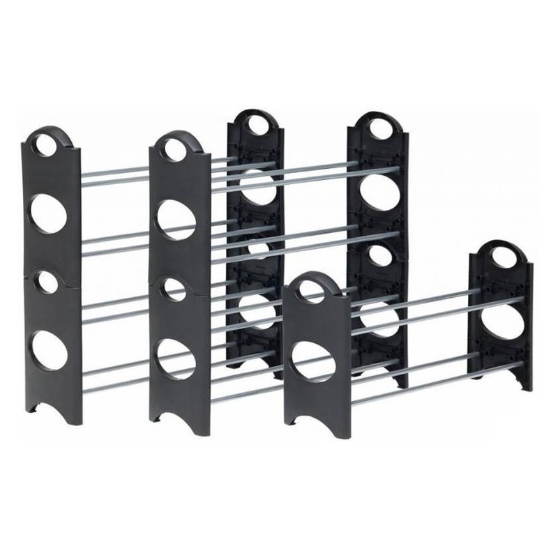 2x Stackable schoenenrek / schoenenstandaard 64 x 20 x 34 cm -