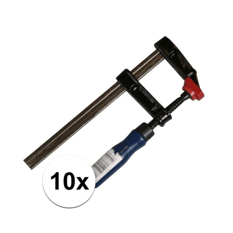 10x Kleine lijmklemmen/hobbyklemmen metaal -