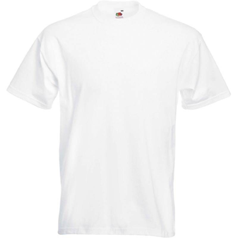 10x stuks Basic witte t-shirts voor heren maat Small S -