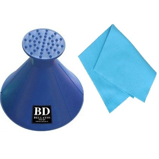 Auto set multifunctionele ijskrabber blauw en anti condens doek -