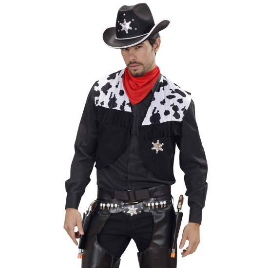 Cowboy dubbele holster western look volwassenen -