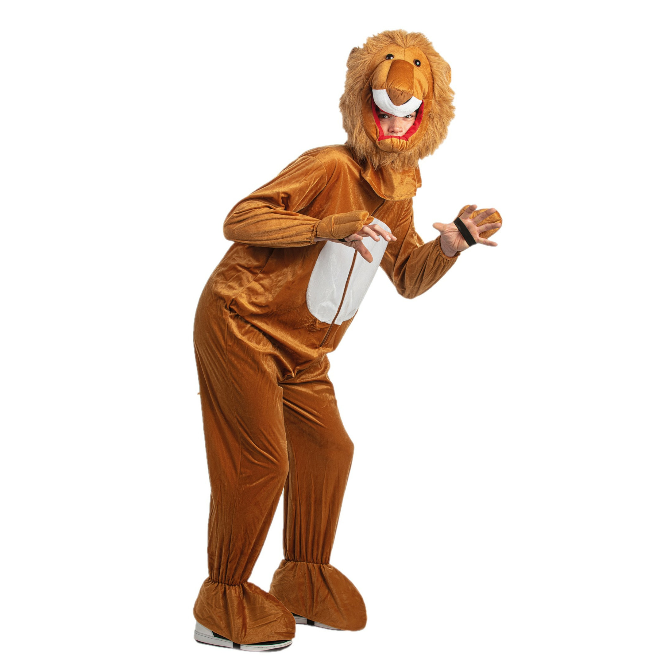 Pluche leeuw kostuum bruin One size -