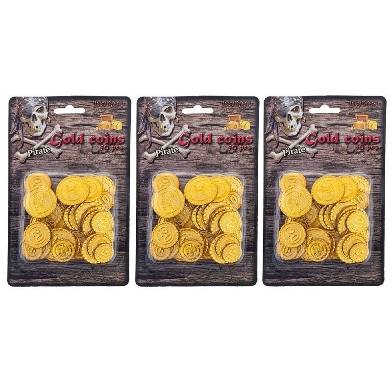 Piraten munten goud 150 stuks -