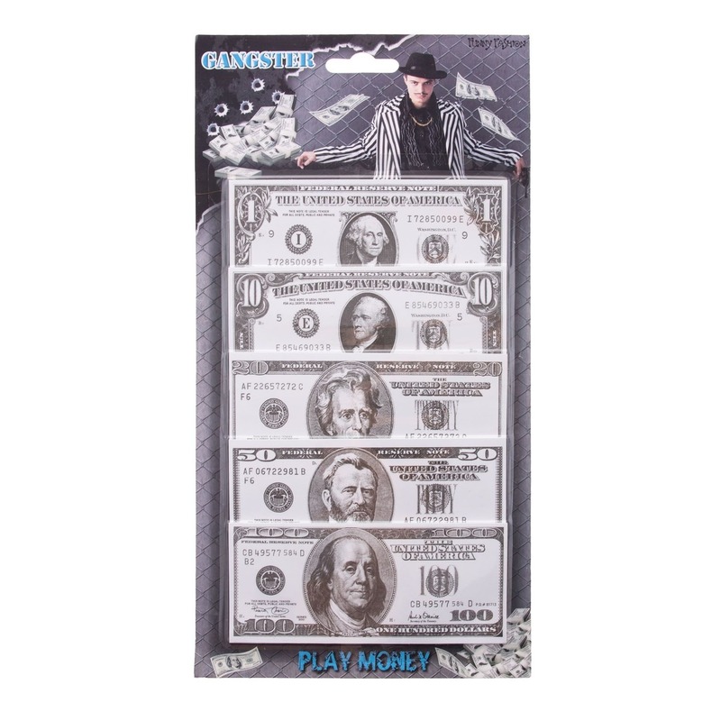 400x Speelgoed geld nep dollars van papier -