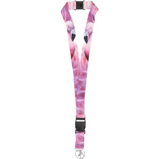 Kettingkoord/sleutelkoord/Lanyard - flamingo - vogel - 50 cm -