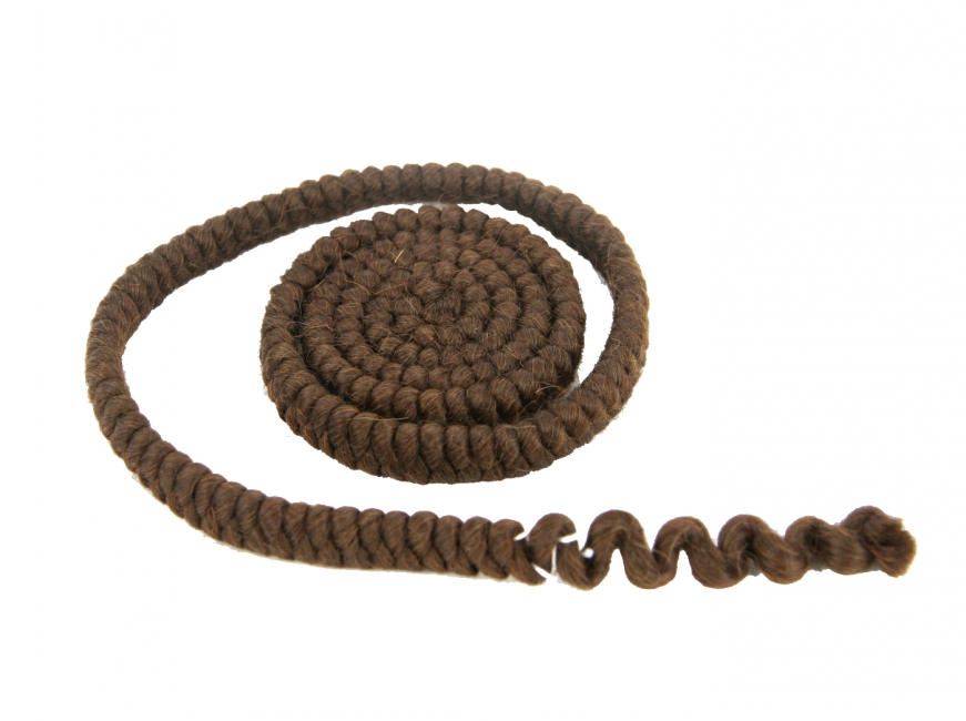 Wol crepe middenbruin 100 cm -