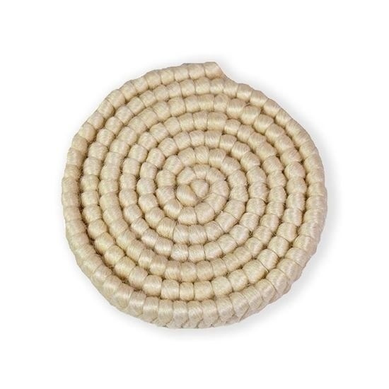 Wol crepe stof - wit - 100 cm - haarstukjes mee maken -