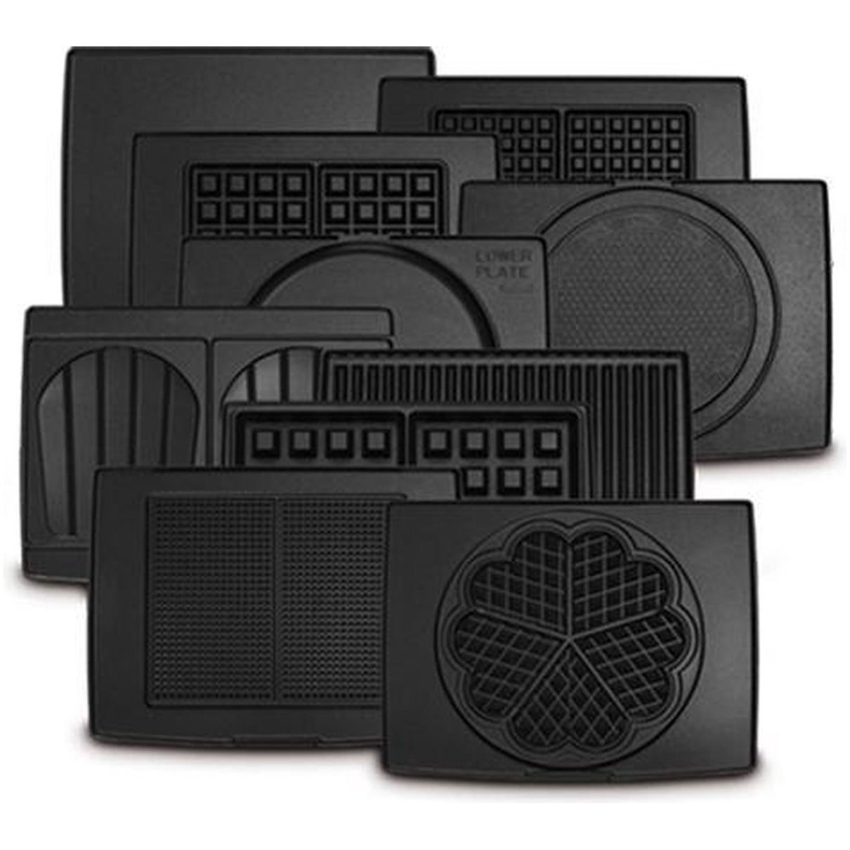 Fritel Bakplaten wafels 4x7 Kookaccessoires Grijs