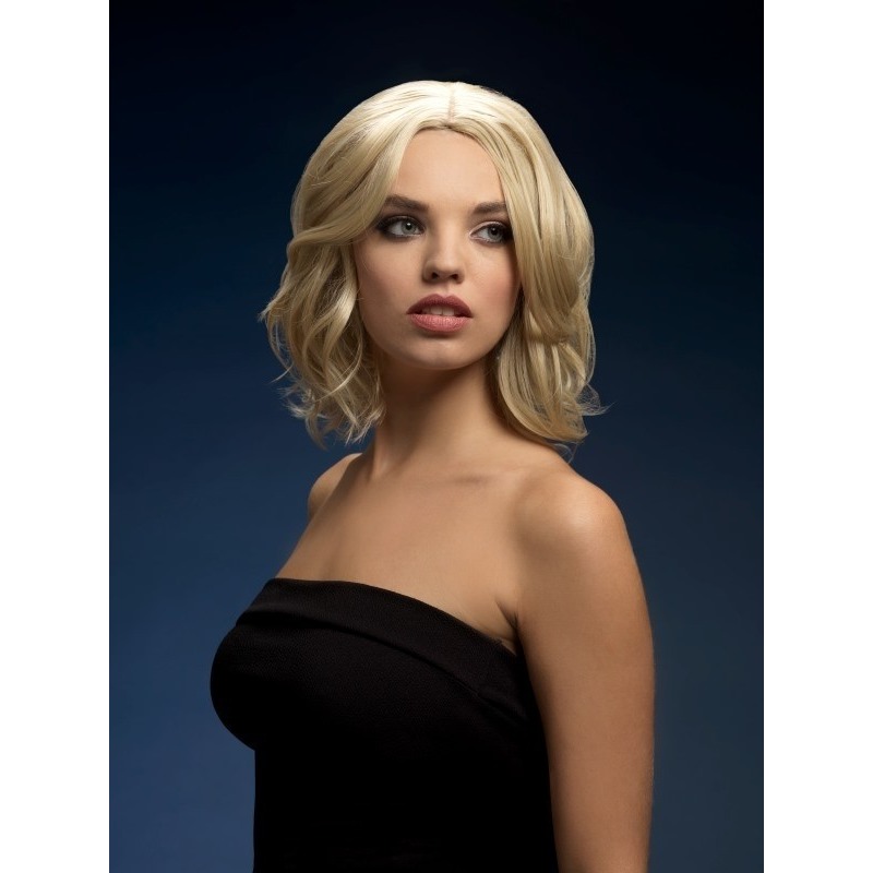 Luxe blonde korte pruik Olivia voor dames -