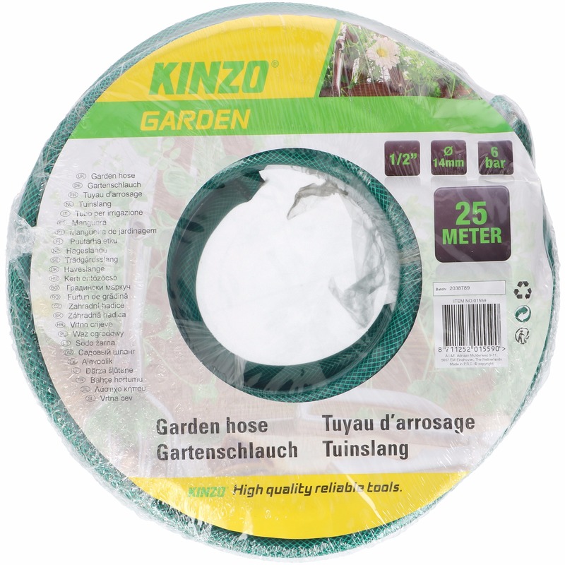 Kinzo tuinslang groen/zwart 25 meter -