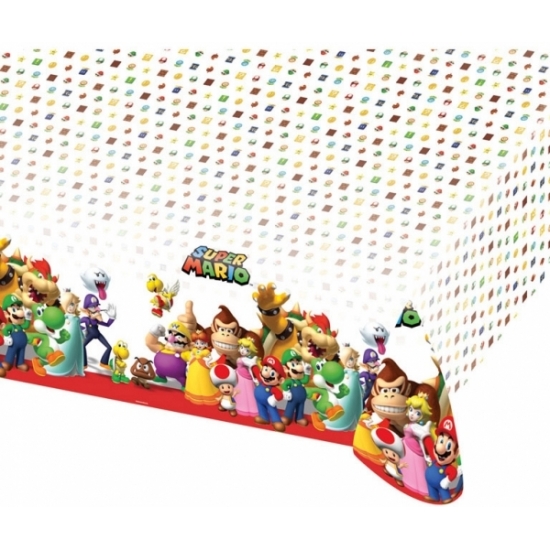 Super Mario tafelkleed 120 x 180 cm -