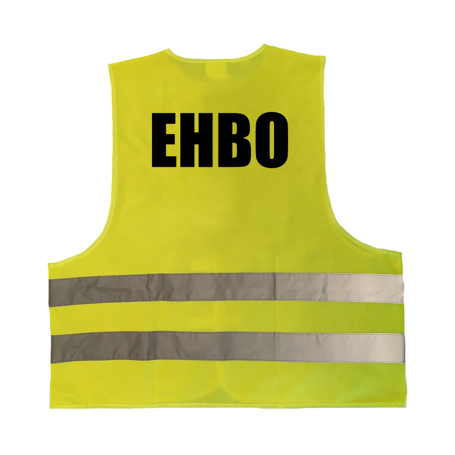 EHBO vestje / hesje geel met reflecterende strepen voor volwassenen One size -