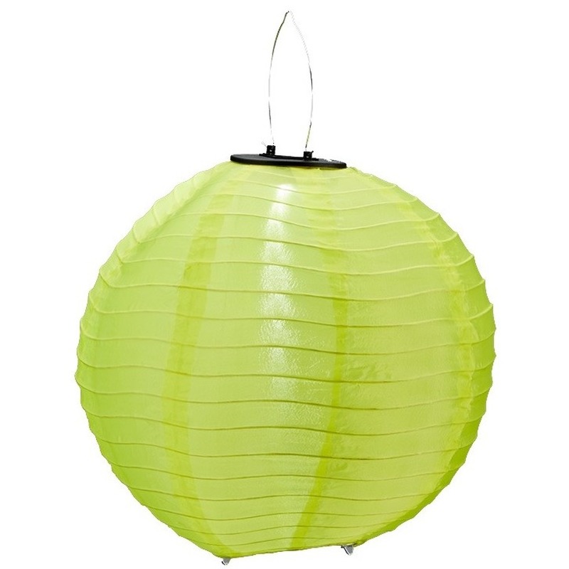 Groene solar party lampionnen 30 cm -