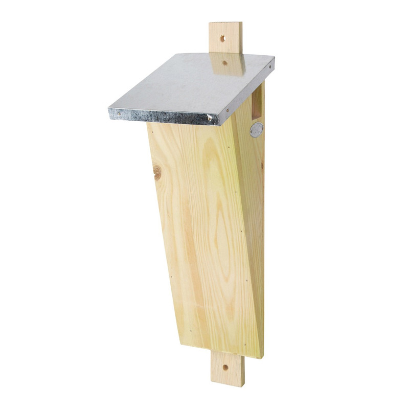 Houten vogelhuisje/nesthuisje 41 cm voor boomkruiper -