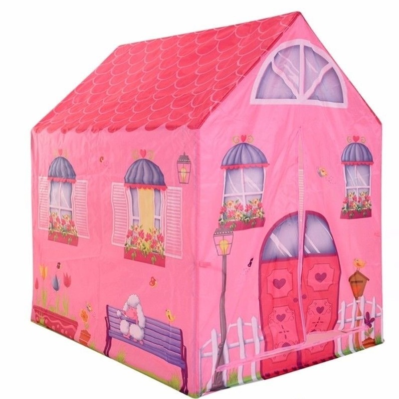 Speeltent/speelhuis roze - speelgoed huisje - 72 x 95 x 102 cm - kinderen -