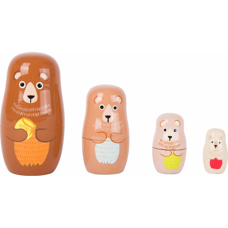 Kinderkamer decoratie beren matroesjka set -