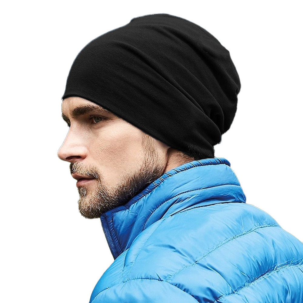 Wintermuts Oslo - zwart - volwassenen - Katoen/Elasthan - sport muts beanie - gebreid One size -